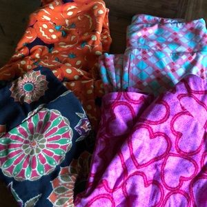 LulaRoe Leggings 4 Pairs New One Size